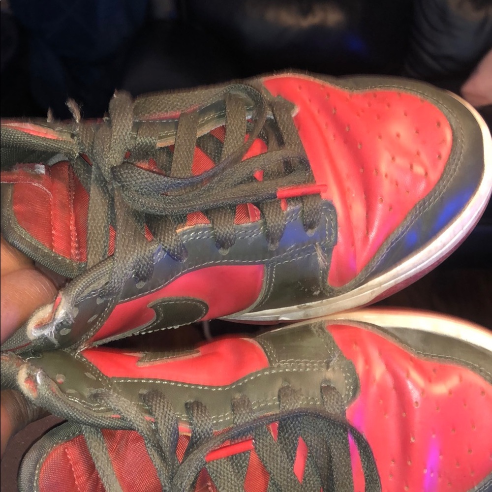 Stylish Red and Green Sneakers